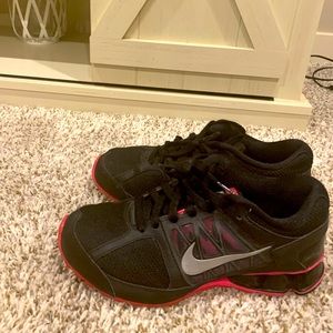 Nike Shox, Size 7, Pink & Black